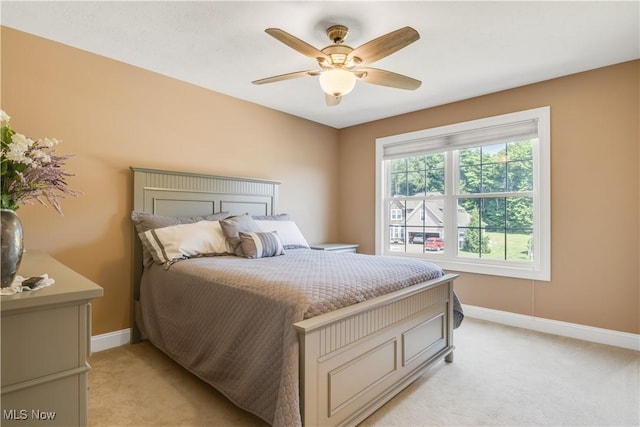 12110 Cora Ct, Concord, OH 44077 - bedroom featuring light carpet and a ceiling fan