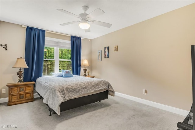 12110 Cora Ct, Concord, OH 44077 - carpeted bedroom featuring baseboards and ceiling fan