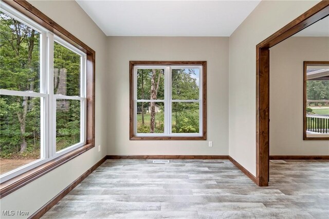 4720 Ashmont Ave SW, Canton, OH 44706 - unfurnished room with healthy amount of natural light and light wood-style floors