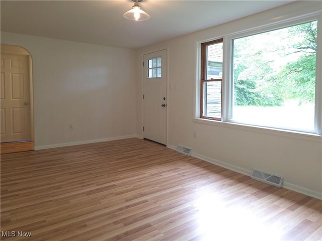 4581 Smith Stewart Rd, Vienna, OH 44473 - spare room featuring light wood-style floors