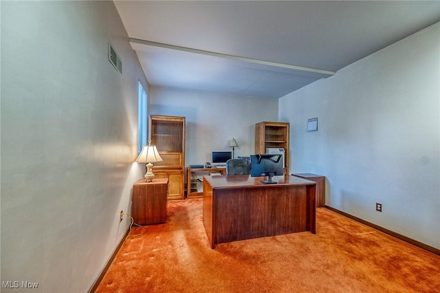 68 Caravel Pl, Wintersville, OH 43953 - office area featuring light carpet and baseboards