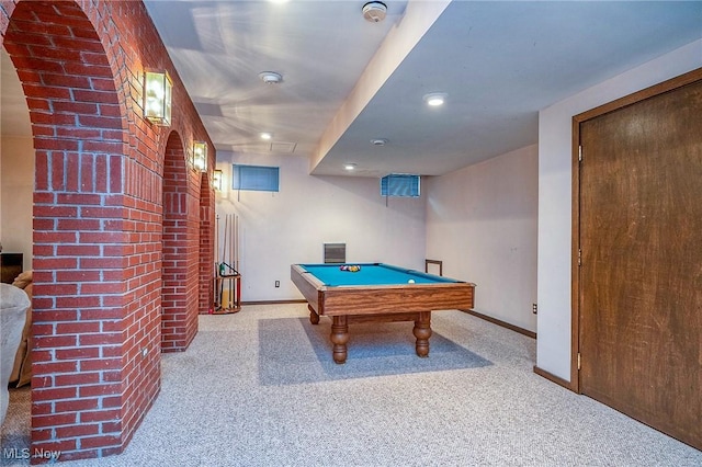 68 Caravel Pl, Wintersville, OH 43953 - recreation room featuring carpet floors and billiards