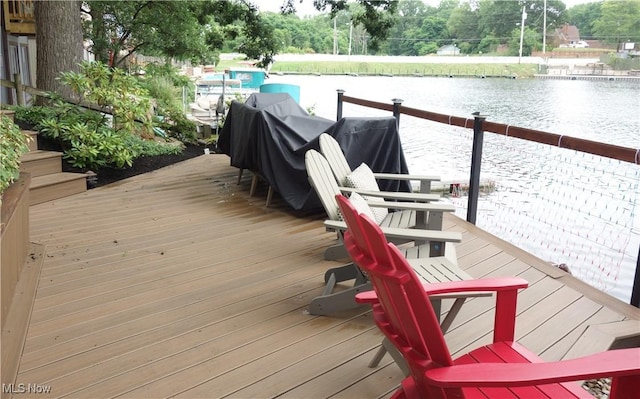 3545 Malley Ave, Coventry Township, OH 44319 - deck with a water view