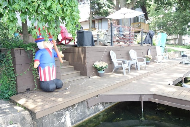 3545 Malley Ave, Coventry Township, OH 44319 - wooden deck with stairway