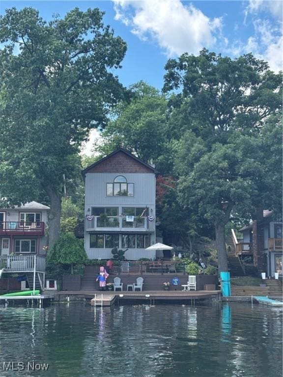 3545 Malley Ave, Coventry Township, OH 44319 - back of house with a water view