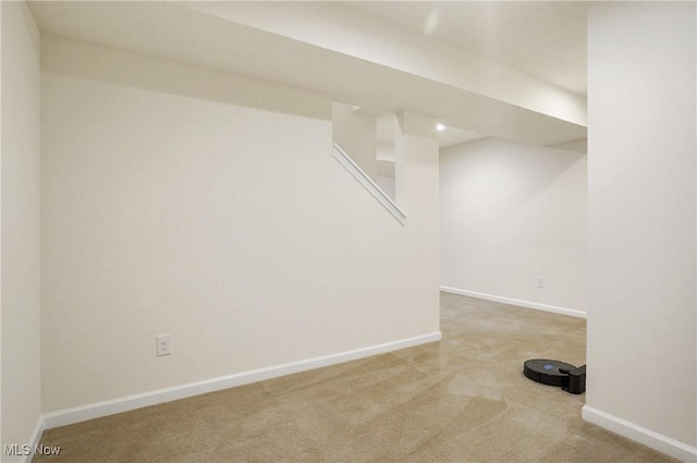 120 Glenridge Cir, Tallmadge, OH 44278 - finished below grade area featuring carpet and baseboards