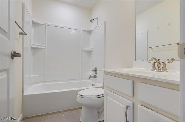 120 Glenridge Cir, Tallmadge, OH 44278 - bathroom featuring vanity, tile patterned flooring, and  shower combination