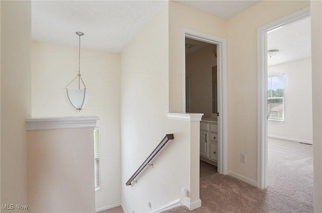 120 Glenridge Cir, Tallmadge, OH 44278 - corridor with an upstairs landing and carpet floors