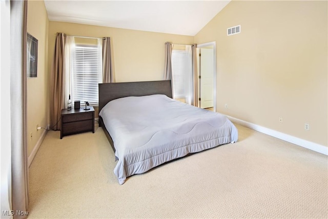 5500 Courtland Ct, Cleveland, OH 44102 - bedroom with light carpet and lofted ceiling