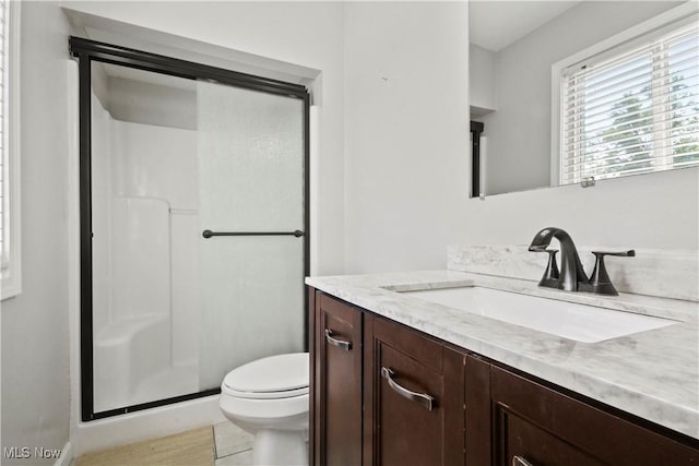 3700 Meander Reserve Cir, Canfield, OH 44406 - bathroom featuring vanity and a stall shower