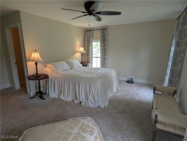 136 W Church St, Newton Falls, OH 44444 - carpeted bedroom featuring baseboards and a ceiling fan
