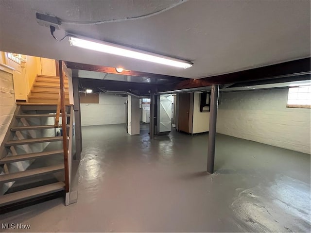 3731 Washington Park Blvd, Newburgh Heights, OH 44105 - below grade area with stairs