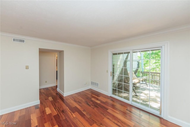 6131 Center St Unit 106, Mentor, OH 44060 - unfurnished room with wood finished floors and ornamental molding
