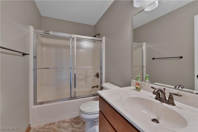 4053 Thats Life Ln, Canfield, OH 44406 - bathroom featuring vanity and combined bath / shower with glass door