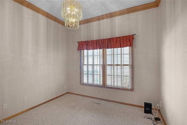 20 Golf View Ln, North Olmsted, OH 44070 - unfurnished room with a chandelier and carpet floors