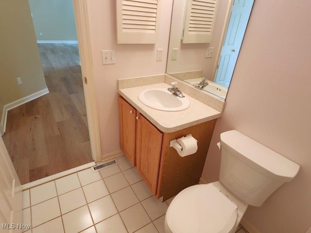 422 Dartmouth Trl, Sagamore Hills, OH 44067 - half bathroom with vanity and wood finished floors