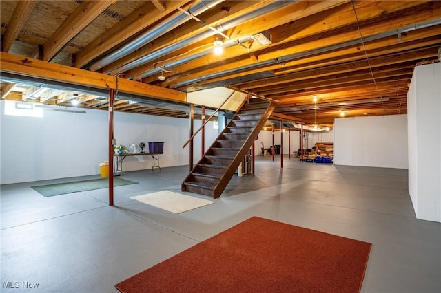 302 Brookpoint Cir, Wadsworth, OH 44281 - below grade area featuring stairs