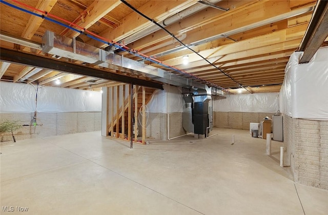 37282 Amber Way N, Ridgeville, OH 44039 - unfinished below grade area featuring stairway and heating unit