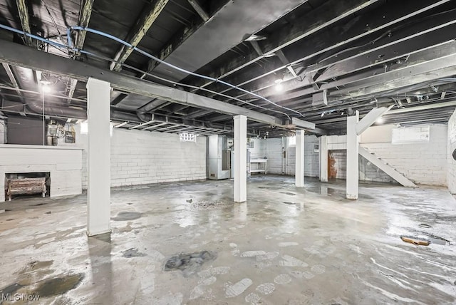 5902 Vandalia Ave, Cleveland, OH 44144 - below grade area featuring stairway