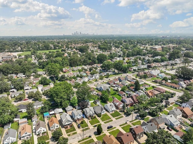 5902 Vandalia Ave, Cleveland, OH 44144 - aerial view of property and surrounding area with nearby suburban area