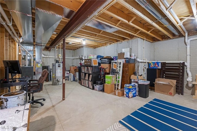 13176 Barrington Dr, Grafton, OH 44044 - unfinished basement featuring gas water heater