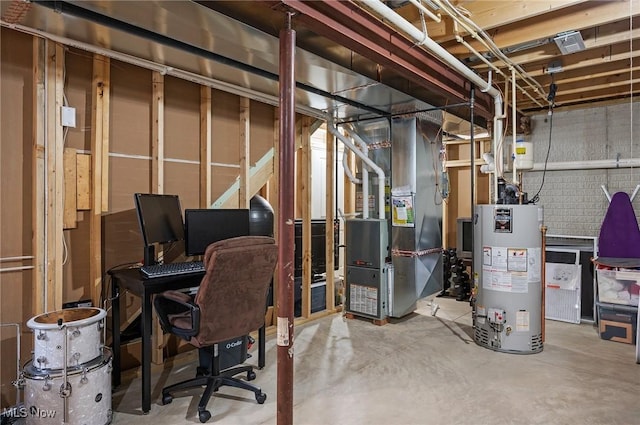 13176 Barrington Dr, Grafton, OH 44044 - unfinished basement with water heater and heating unit