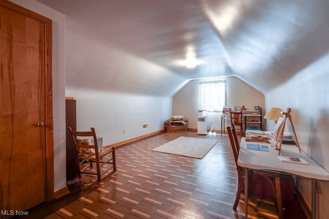 2207 Robinhood Dr, Wooster, OH 44691 - additional living space with lofted ceiling and baseboards
