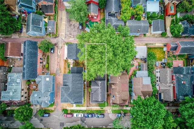 2905 Jay Ave, Cleveland, OH 44113 - aerial perspective of suburban area featuring property boundaries highlighted