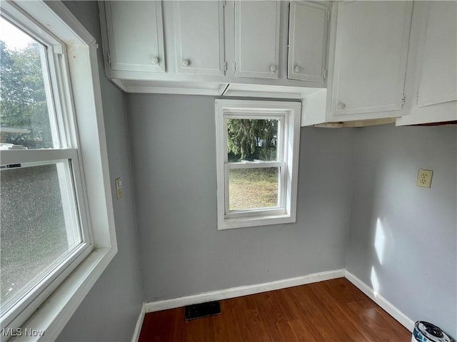 1072 Pitkin Ave, Akron, OH 44310 - laundry room with dark wood-type flooring and plenty of natural light