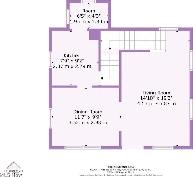 1072 Pitkin Ave, Akron, OH 44310 - view of room layout