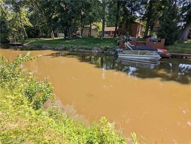 10247 Smugglers Cv, Reminderville, OH 44202 - water view featuring a boat dock