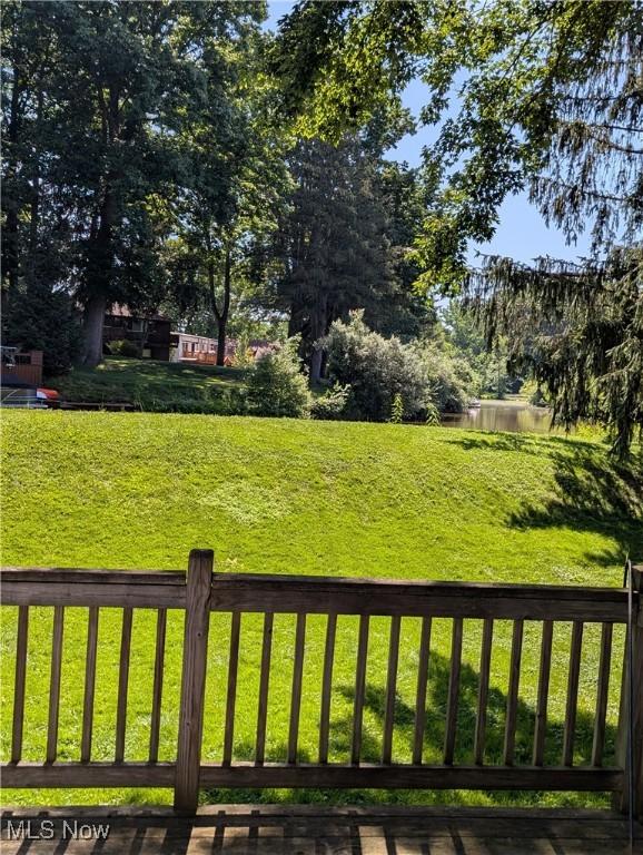 10247 Smugglers Cv, Reminderville, OH 44202 - view of green lawn with view of scattered trees and a water view