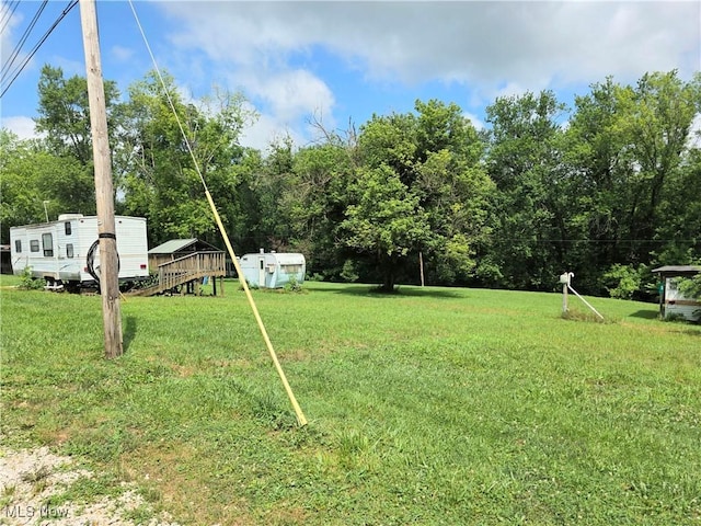 99 E Apple Blossom Way, Elizabeth, WV 26143 - view of grassy yard with an outbuilding