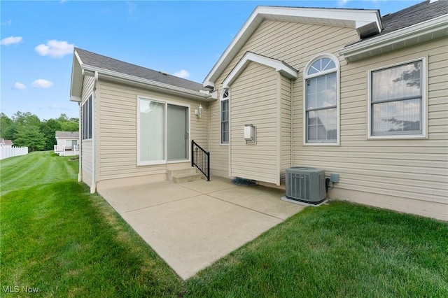 7900 Walnut St Unit 10, Boardman, OH 44512 - rear view of house featuring entry steps, a patio, and a yard