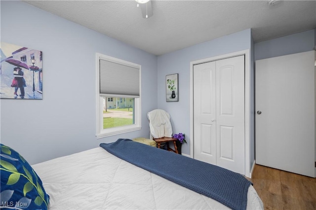 1921 Adrian Cir, Sandusky, OH 44870 - bedroom featuring wood finished floors, a closet, and a ceiling fan