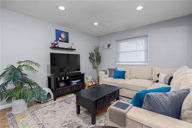 1921 Adrian Cir, Sandusky, OH 44870 - living room with recessed lighting and wood finished floors