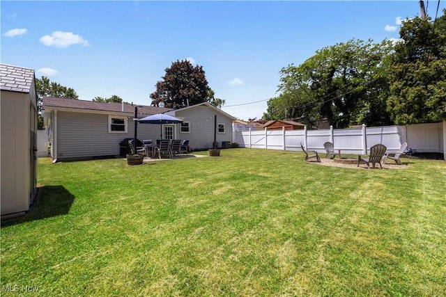 1921 Adrian Cir, Sandusky, OH 44870 - view of yard featuring a patio area