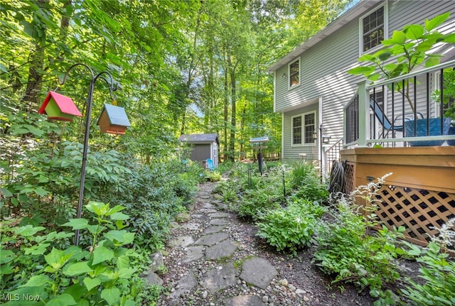 949 S Medina Line Rd, Wadsworth, OH 44281 - view of yard featuring a shed