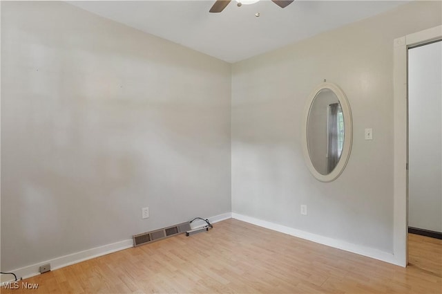 662 Beech Ave, Youngstown, OH 44512 - spare room with a ceiling fan and wood finished floors
