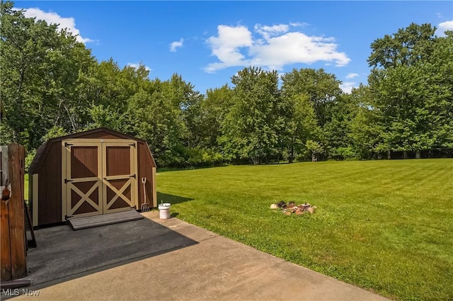 662 Beech Ave, Youngstown, OH 44512 - view of grassy yard with a shed