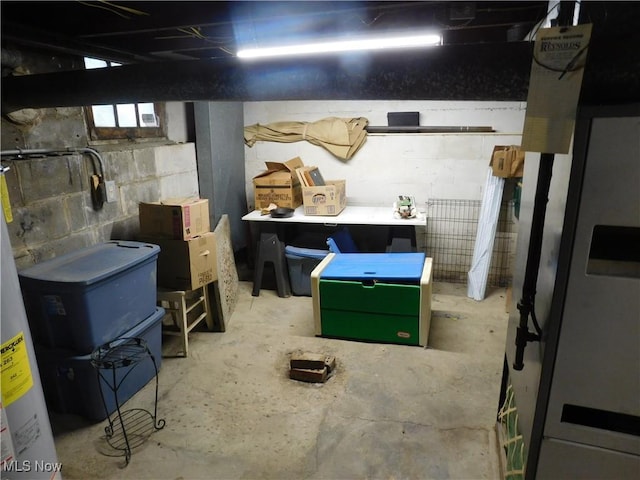 30051 Regent Rd, Wickliffe, OH 44092 - unfinished basement featuring concrete block wall