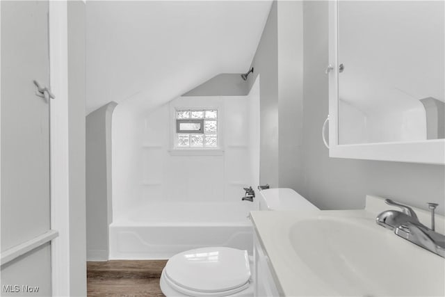 3670 E 138th St, Cleveland, OH 44120 - full bath featuring vanity, wood finished floors, and lofted ceiling