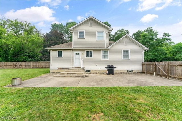 1500 Furnace St, Mineral Ridge, OH 44440 - rear view of property with a patio area and a fenced backyard
