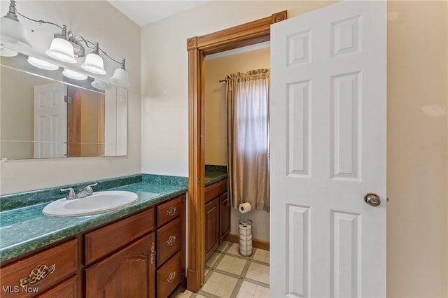 1500 Furnace St, Mineral Ridge, OH 44440 - bathroom featuring vanity and baseboards