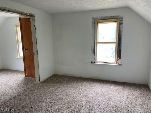 1122 W 17th St, Lorain, OH 44052 - additional living space with carpet and lofted ceiling