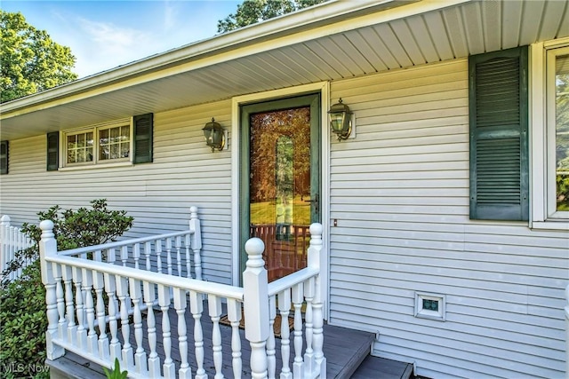 1808 Depot Rd, Salem, OH 44460 - doorway to property featuring covered porch