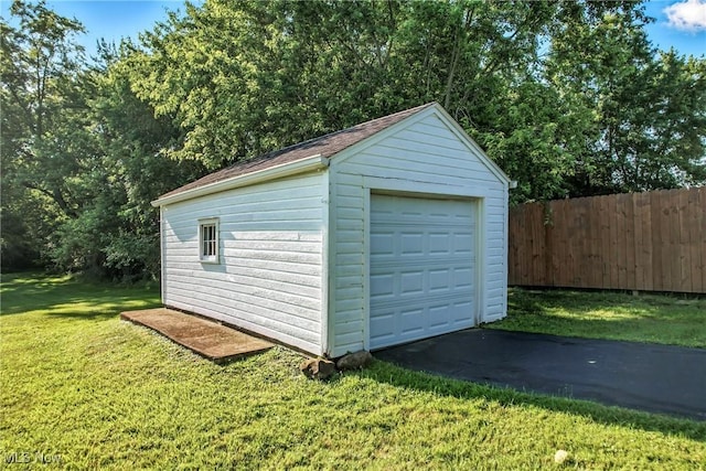 1808 Depot Rd, Salem, OH 44460 - detached garage featuring driveway