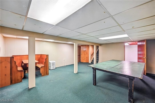 1808 Depot Rd, Salem, OH 44460 - recreation room with carpet flooring