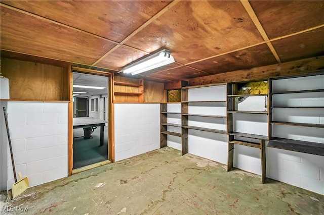 1808 Depot Rd, Salem, OH 44460 - basement with concrete block wall