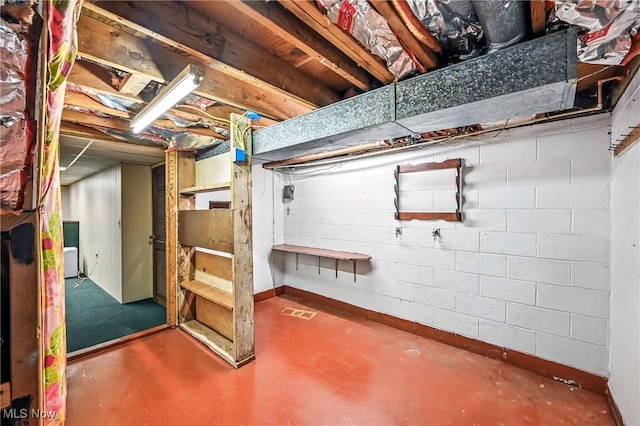 1808 Depot Rd, Salem, OH 44460 - unfinished basement with baseboards